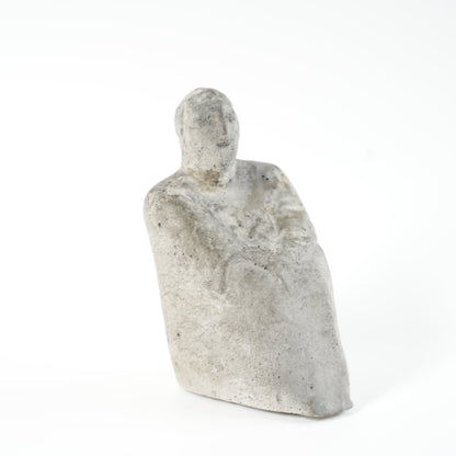 希少 リサ・ラーソン（Lisa Larson）ユニークピース コンクリート製 物憂げな男性像 - ディテール 15