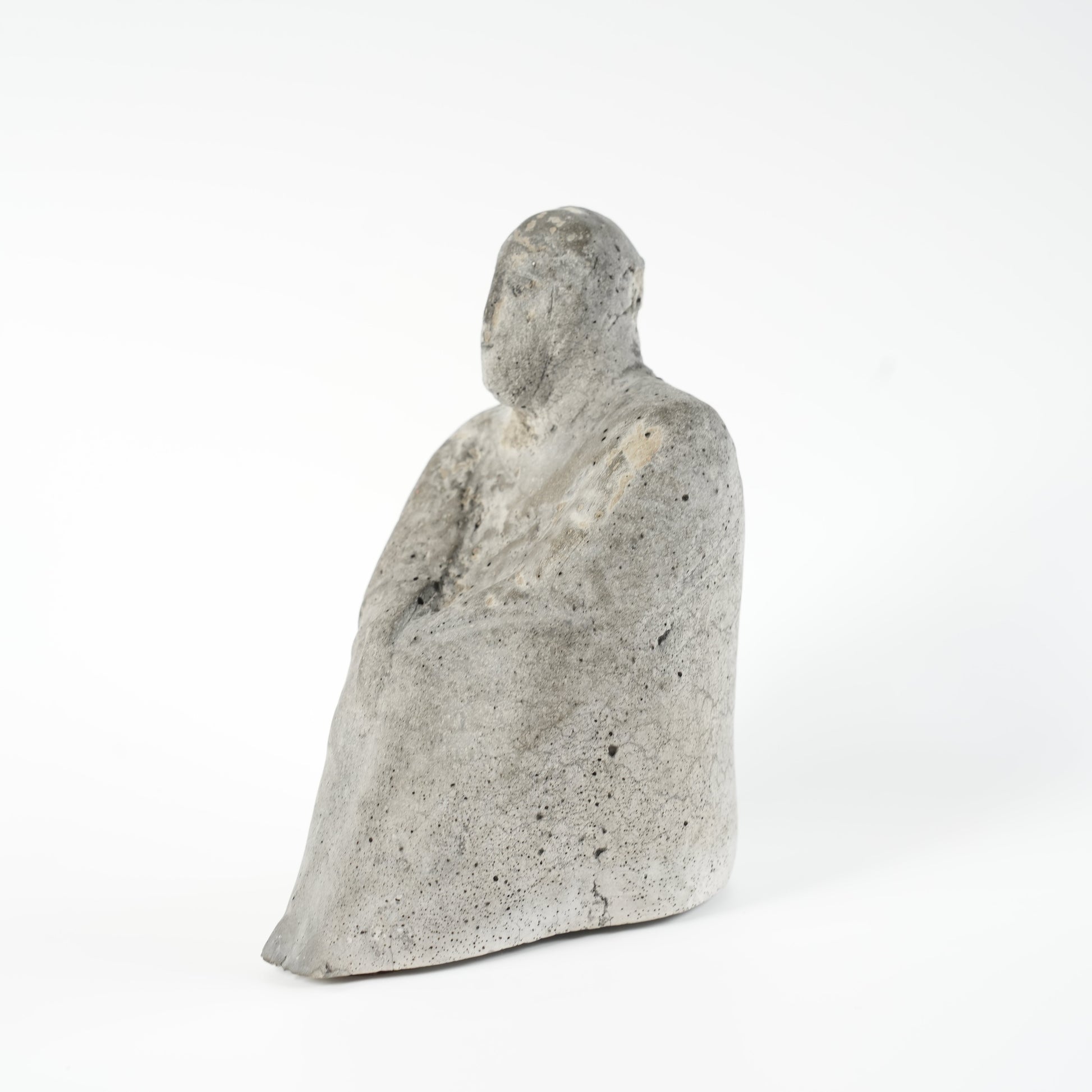 希少 リサ・ラーソン（Lisa Larson）ユニークピース コンクリート製 物憂げな男性像 - ディテール 17
