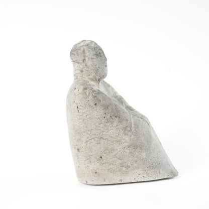 希少 リサ・ラーソン（Lisa Larson）ユニークピース コンクリート製 物憂げな男性像 - ディテール 21
