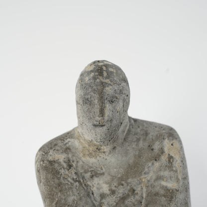 希少 リサ・ラーソン（Lisa Larson）ユニークピース コンクリート製 物憂げな男性像 - バックスタンプ・裏印