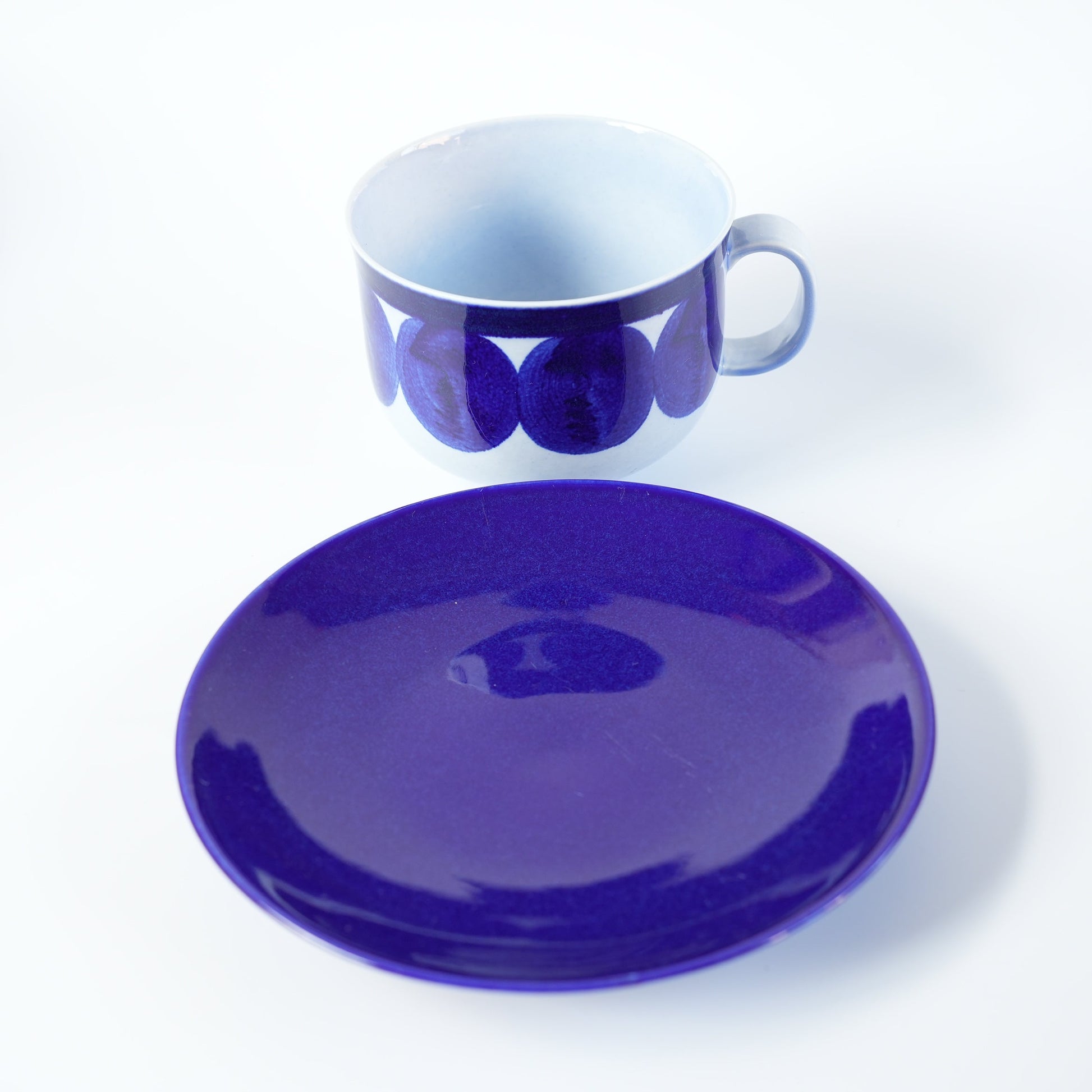 希少 リサ・ラーソン（Lisa Larson）1996年製 Kスタジオ 直筆サイン ハンドペイントカップ - ディテール 6