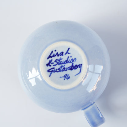 希少 リサ・ラーソン（Lisa Larson）1996年製 Kスタジオ 直筆サイン ハンドペイントカップ - ディテール 9