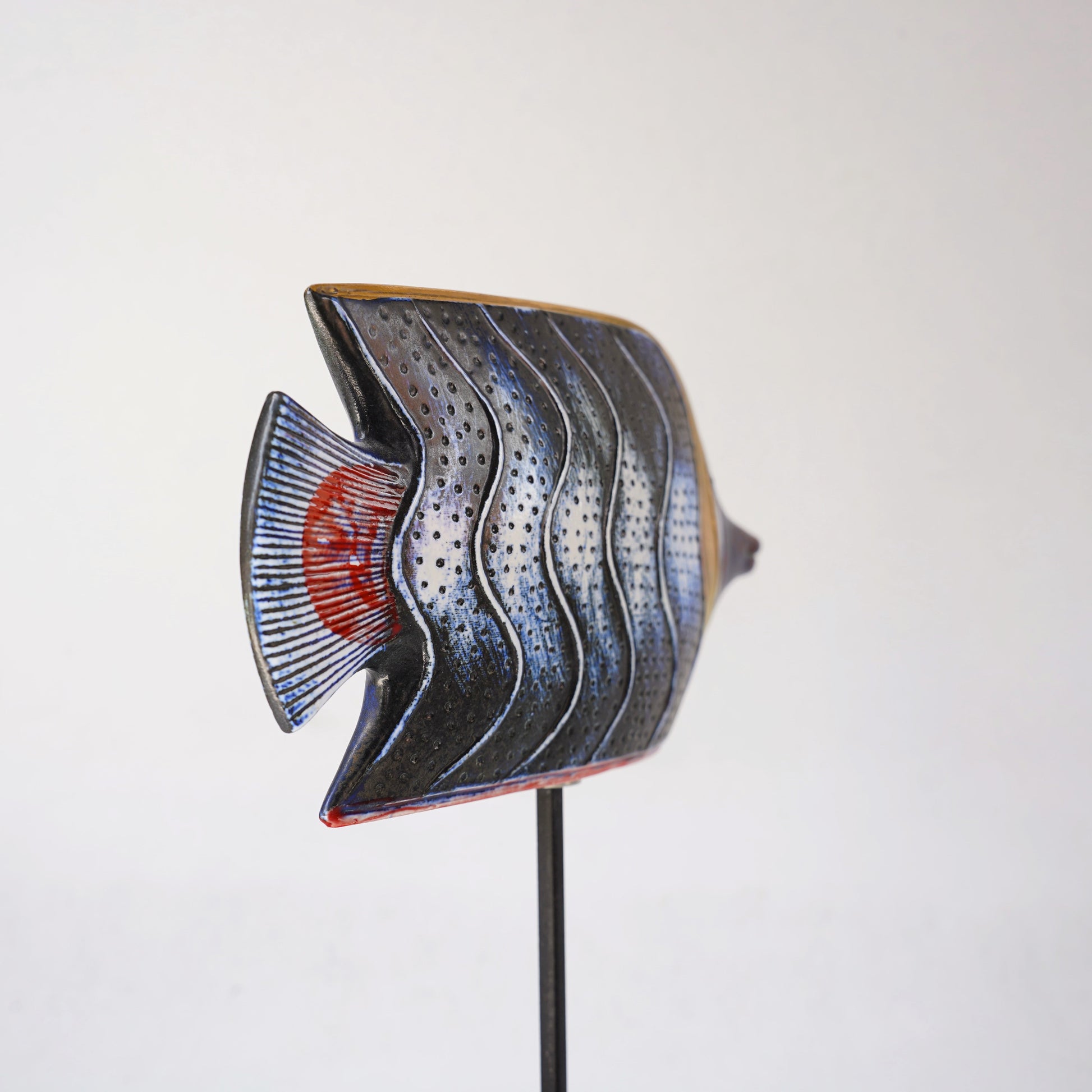 希少 リサ・ラーソン（Lisa Larson）オーシャンシリーズ 魚のオブジェ 3 - ディテール 1