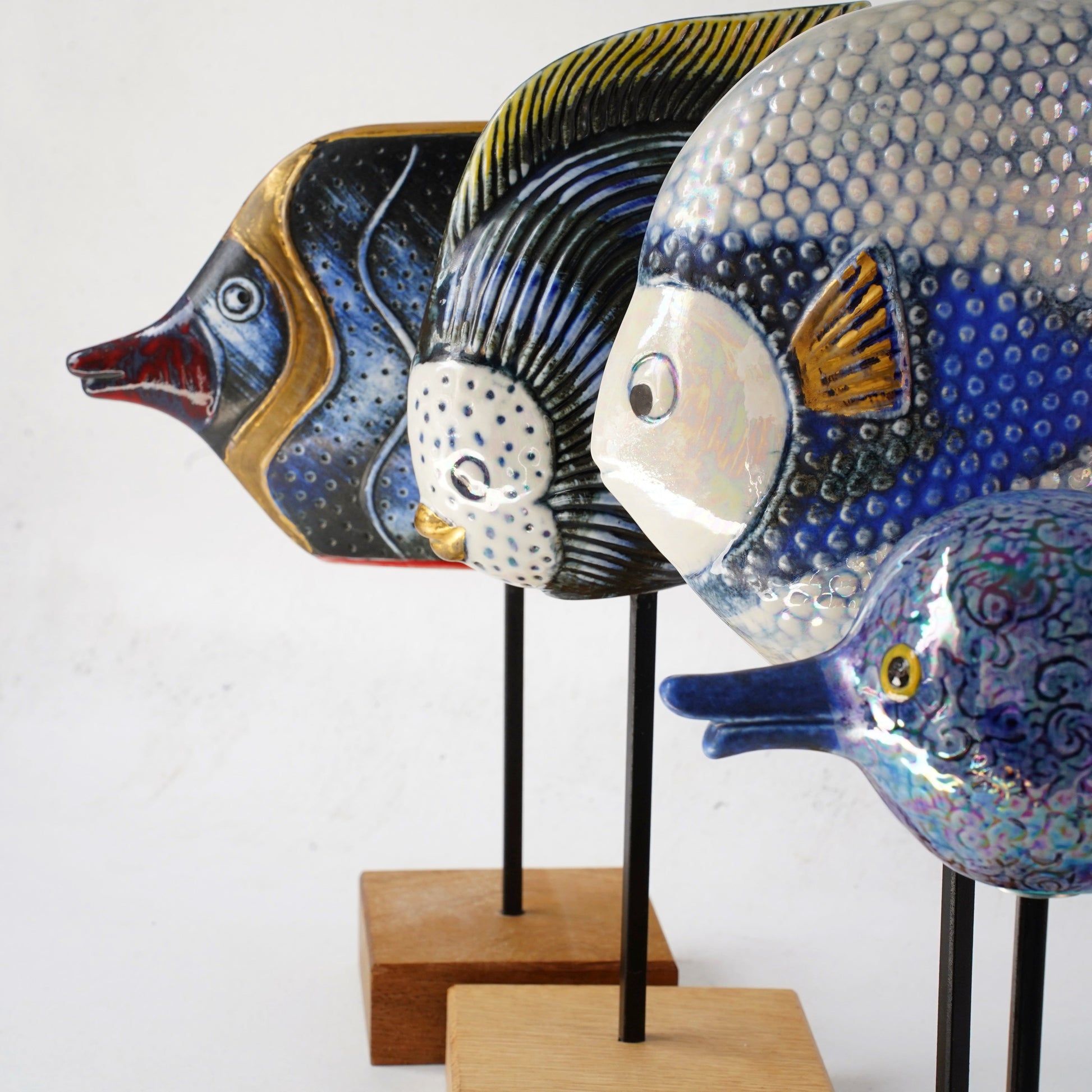 希少 リサ・ラーソン（Lisa Larson）オーシャンシリーズ 魚のオブジェ 3 - バックスタンプ・裏印