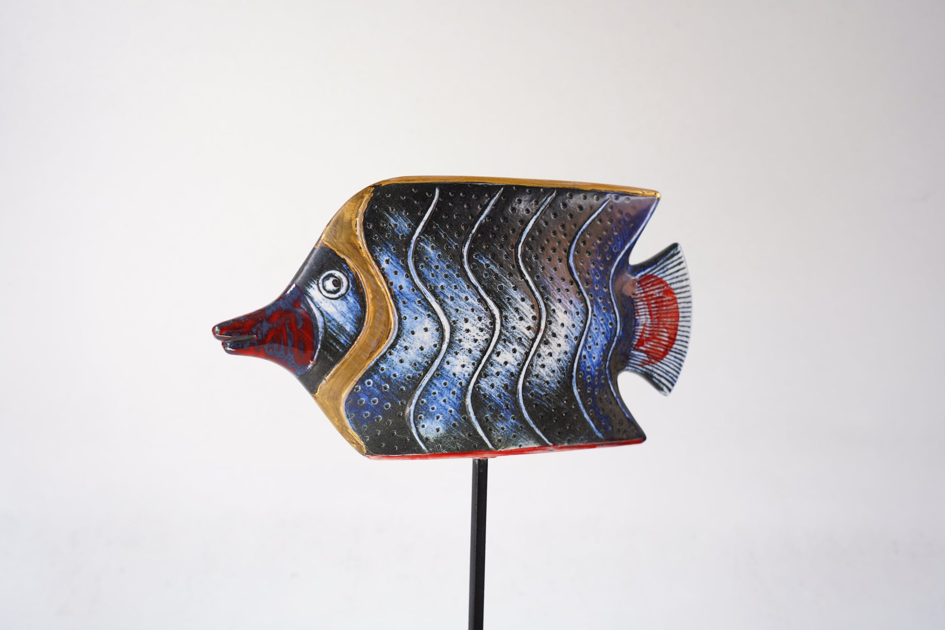 希少 リサ・ラーソン（Lisa Larson）オーシャンシリーズ 魚のオブジェ 4 - 側面