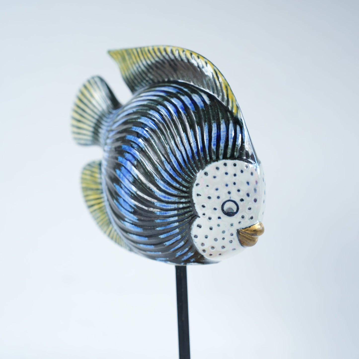 希少 リサ・ラーソン（Lisa Larson）オーシャンシリーズ 魚のオブジェ 4 - バックスタンプ・裏印