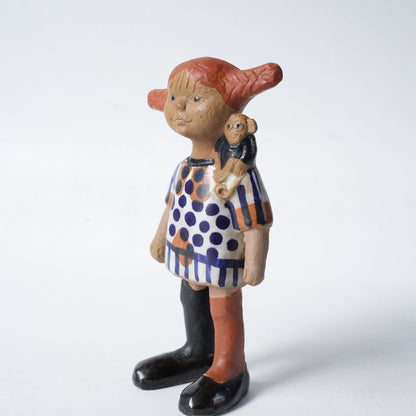 希少 リサ・ラーソン（Lisa Larson）グスタフスベリ 長くつ下のピッピ（Pippi Långstrump） - デザイン・柄の詳細