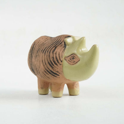リサ・ラーソン 動物園（Menageri）サイ（Noshörning）の置物 - ディテール 7