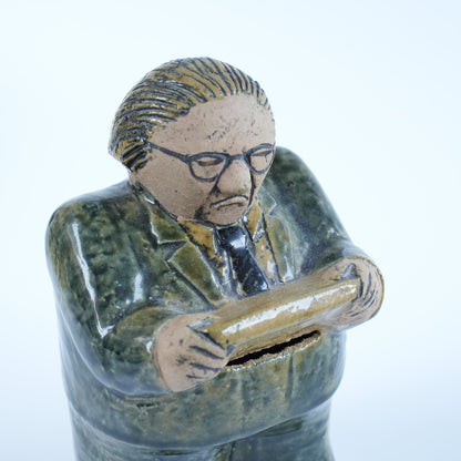 希少 リサ・ラーソン ユニークピース グンナル・ストレング財務大臣貯金箱 詳細12