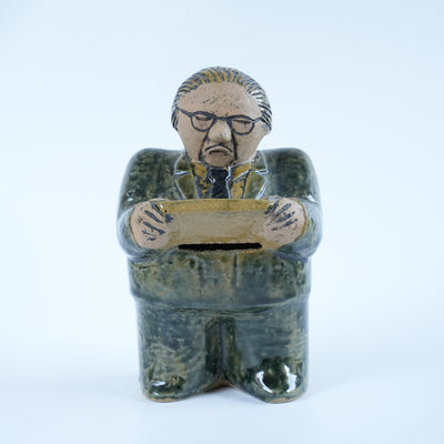 希少 リサ・ラーソン ユニークピース グンナル・ストレング財務大臣貯金箱