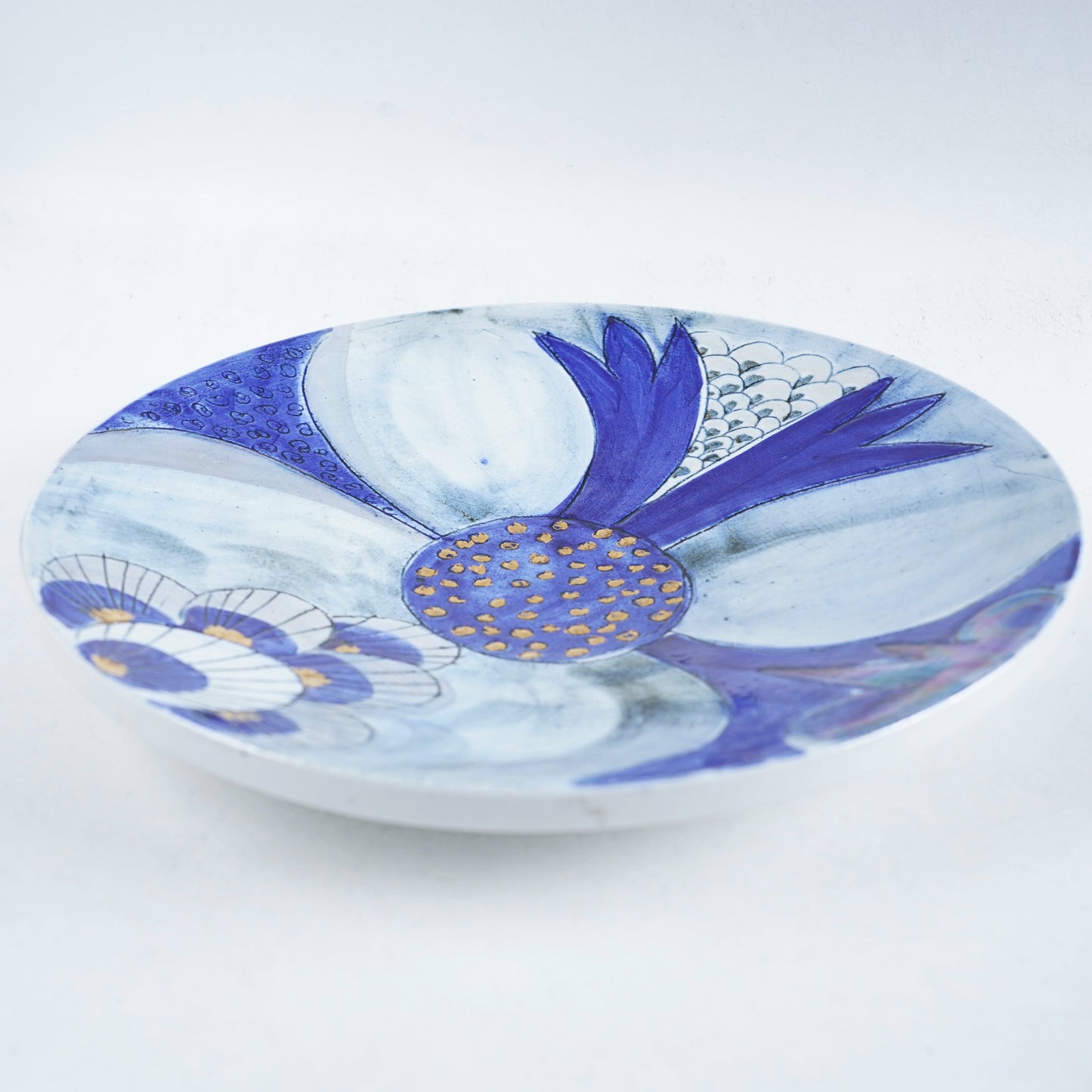 傑作 ユニークピース リサ・ラーソン 大きなワスレナグサの飾り皿 大皿 - ディテール 11