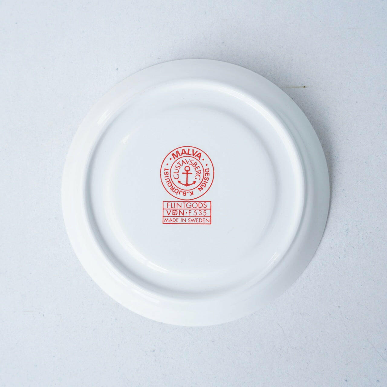 グスタフスベリ マルヴァ（Malva）ティーカップ＆ソーサー - バックスタンプ・裏印