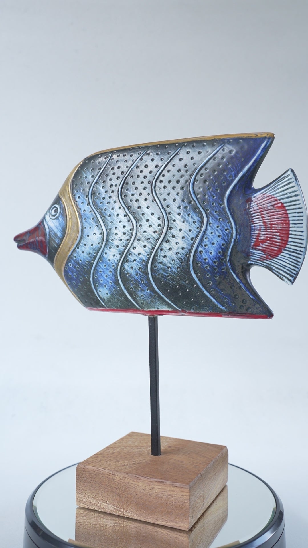 希少 リサ・ラーソン（Lisa Larson）オーシャンシリーズ 魚のオブジェ