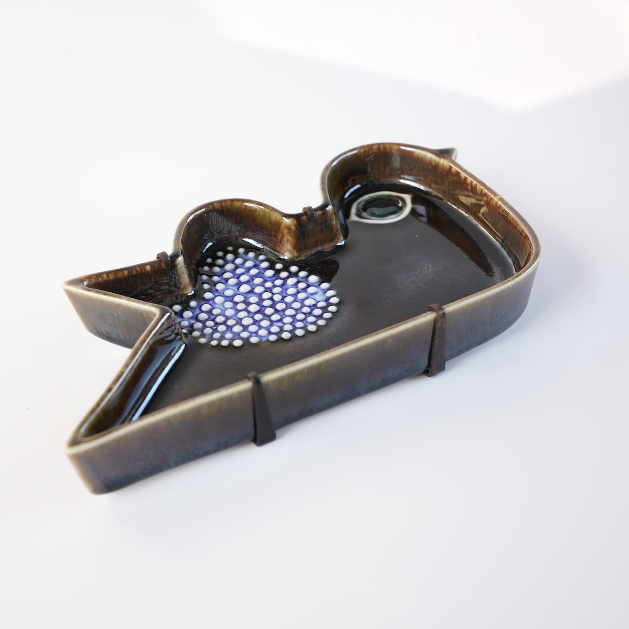 シルビア・レウショヴィウス 陶板 鳥モチーフ ロールストランド スタジオ作品 - ディテール 5