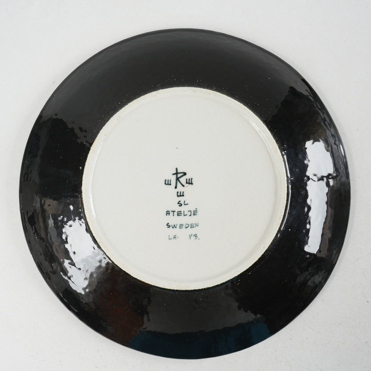 希少 ロールストランド シルヴィア・レウショヴィウス 青い花びらの大サイズ陶板 - ディテール 5