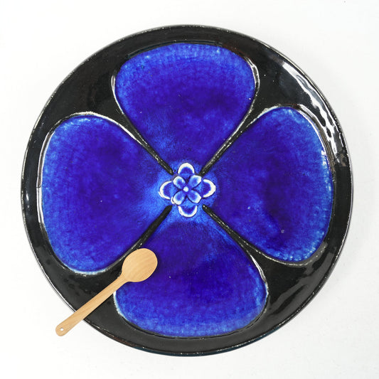 希少 ロールストランド シルヴィア・レウショヴィウス 青い花びらの大サイズ陶板 - Rorstrand - 北欧食器タックショミュッケ