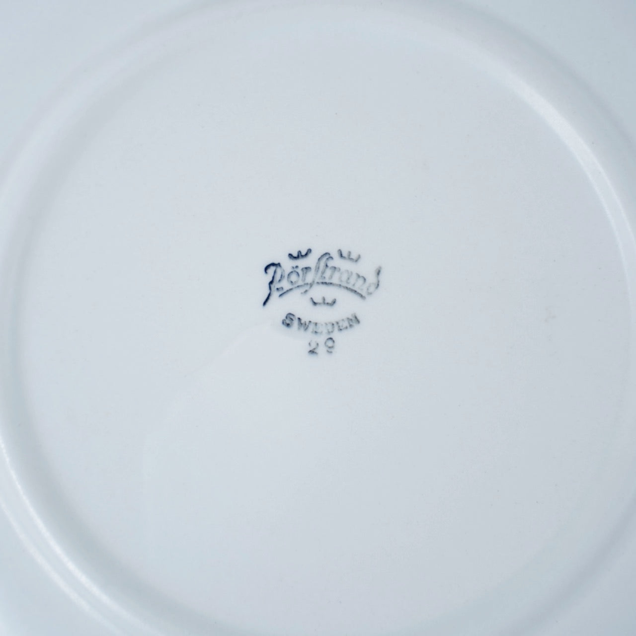 1940年代 ロールストランド ラース・トーレン（Lars Thorén）ビルダ・ブロッモー 19cmプレート - バックスタンプ・裏印