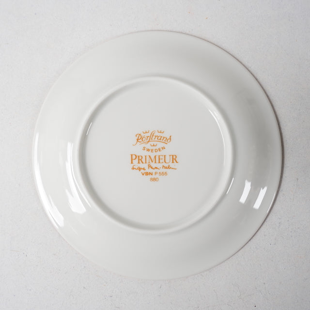 ロールストランド プリムール（Primeur）コーヒーカップ＆ソーサー＆ケーキ皿 トリオ 裏面（バックスタンプ）