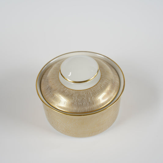 ロールストランド プリムール（Primeur）グルド「バグダッド」（Guld Bagdad）金彩 シュガーボウル 別角度