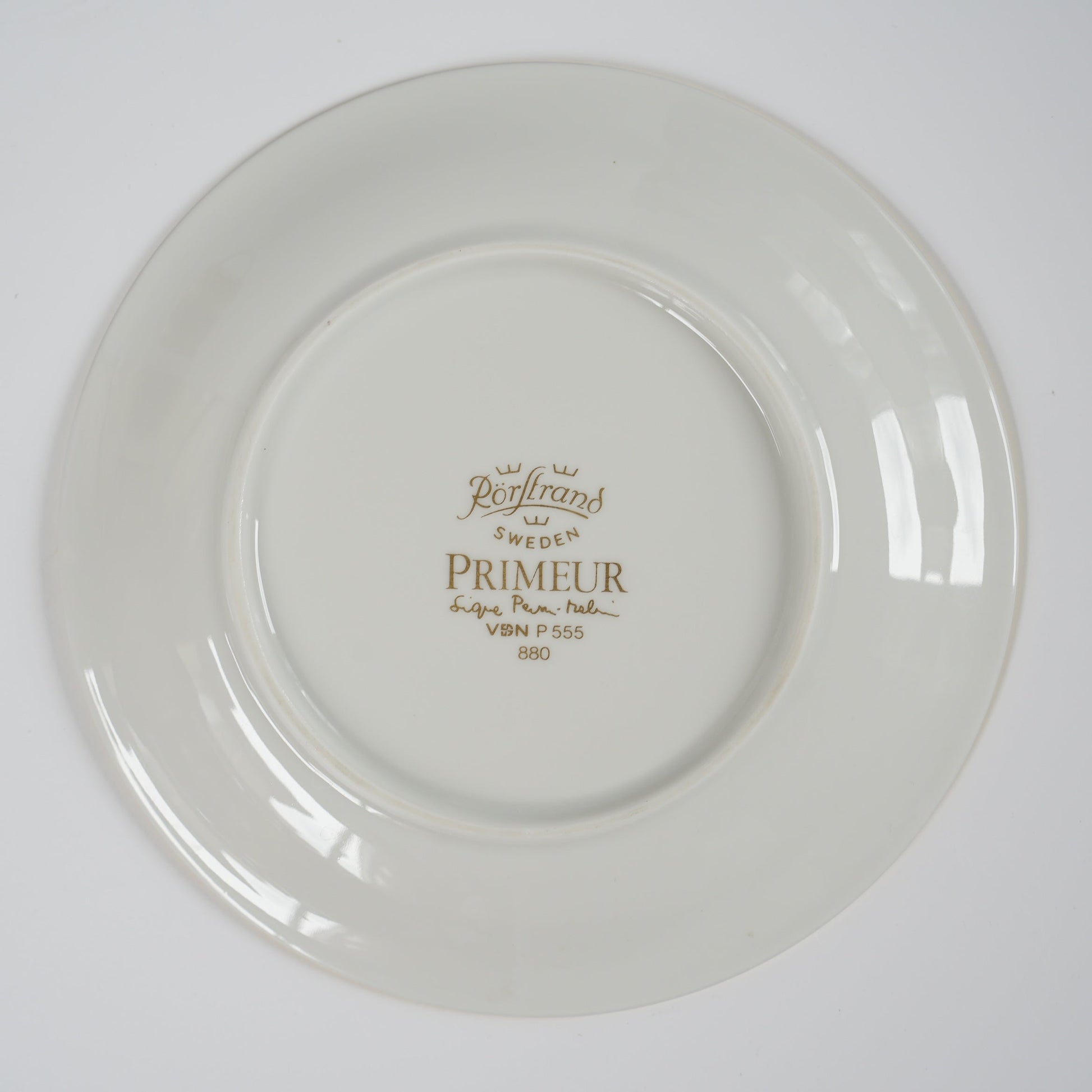 ロールストランド プリムール（Primeur）グルド「バグダッド」（Guld Bagdad）金彩 デミタスカップ＆ソーサー＆ケーキ皿 トリオ 詳細17