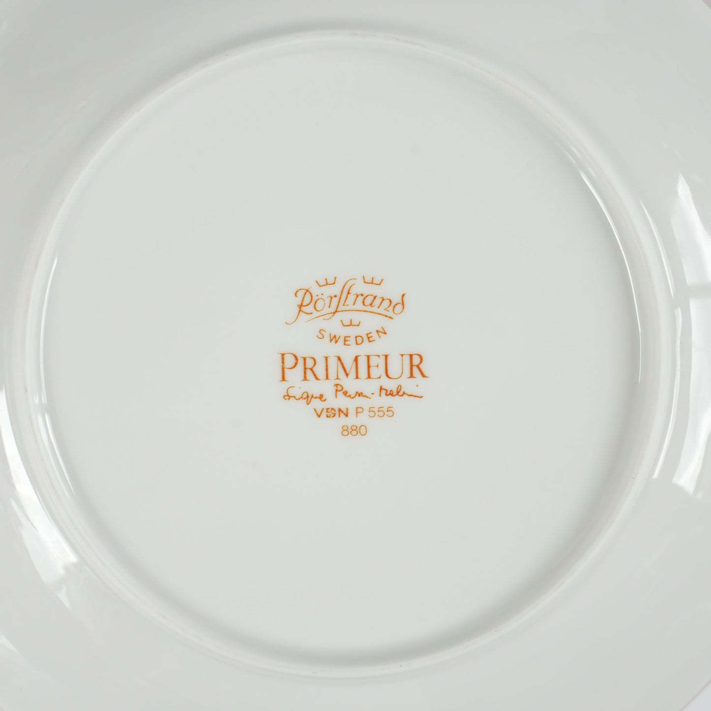 ロールストランド プリムール（Primeur）21cmプレート 細部の文様