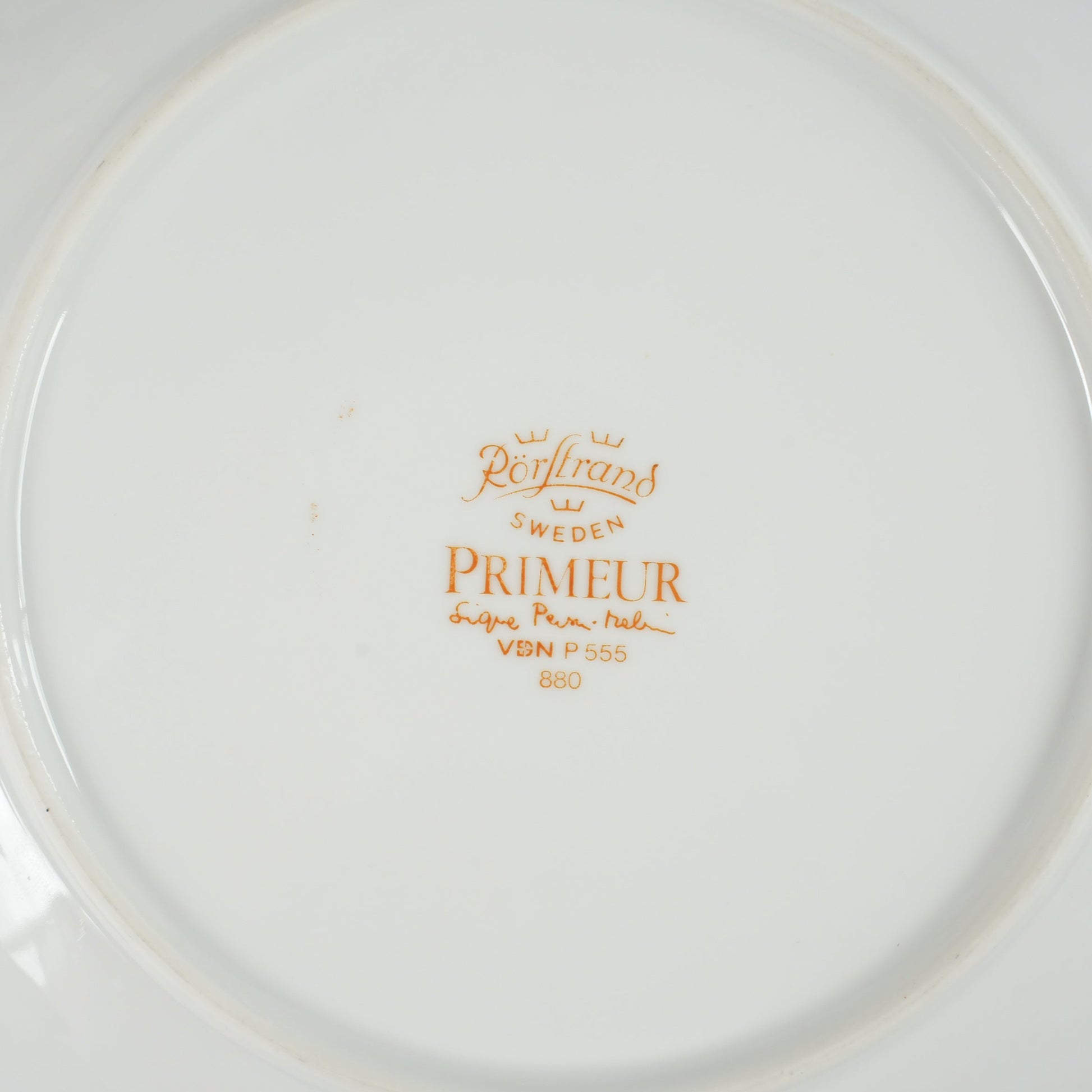 ロールストランド プリムール（Primeur）24.5cmプレート 細部の文様