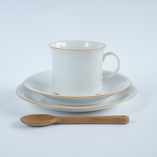 ロールストランド プリムール（Primeur）ティーカップ＆ソーサー＆ケーキ皿 トリオ