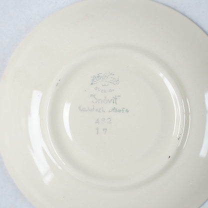 1940年代 白雪姫の小さなカップ&ソーサー ロールストランド（Rörstrand）製 裏面（バックスタンプ）