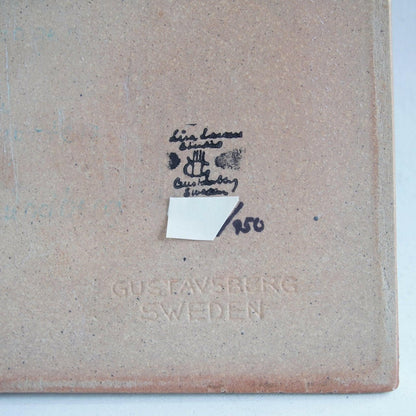 リサ・ラーソン 950点限定 白鳥（Svan）の陶板 - 北欧食器Tacksamycket