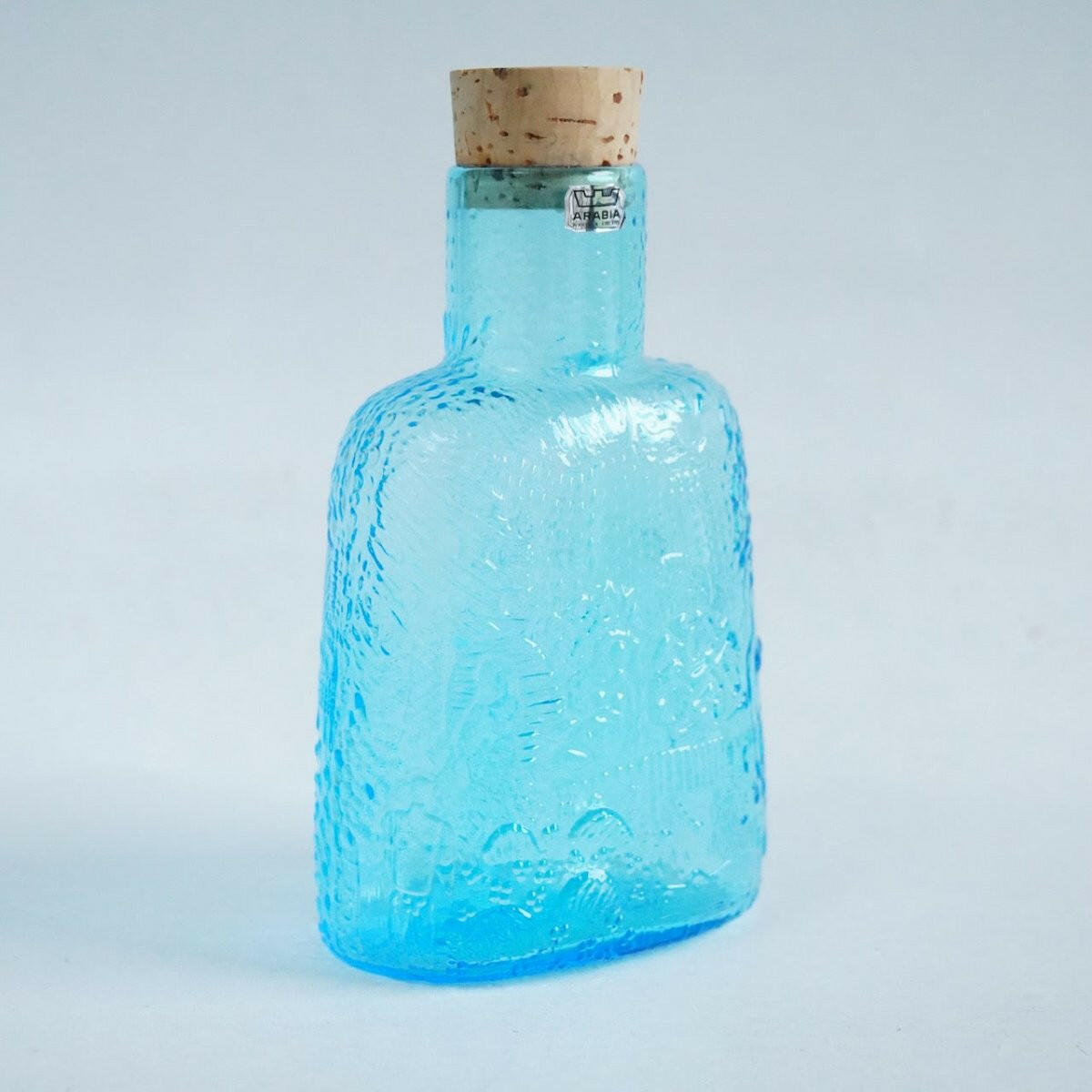 ARABIA ヌータヤルヴィ オイバ・トイッカ ファウナ（Fauna）ボトル ブルー - 北欧食器Tacksamycket