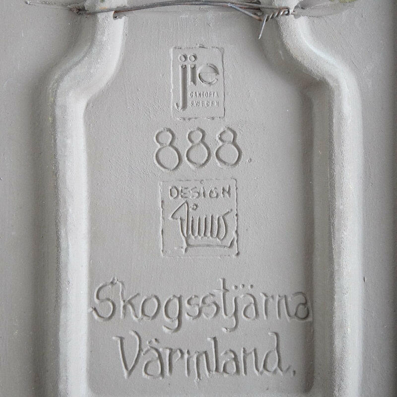 ジイ・ガントフタ 陶板 No. 888「ヴェルムランド地方 ツマトリソウ」 - 北欧食器Tacksamycket