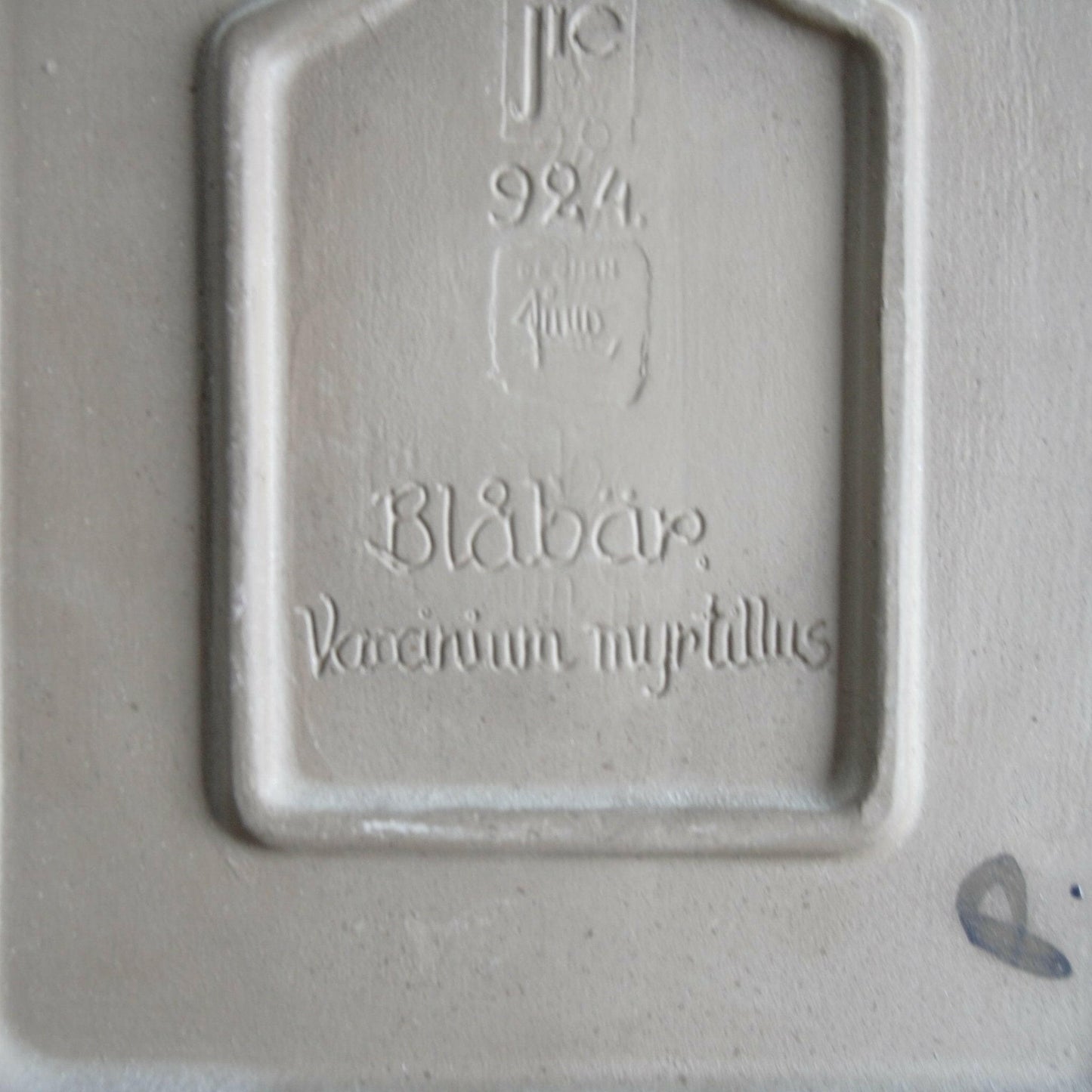 ジイ・ガントフタ 大サイズ陶板 No.924 「ブルーベリー」 - 北欧食器Tacksamycket