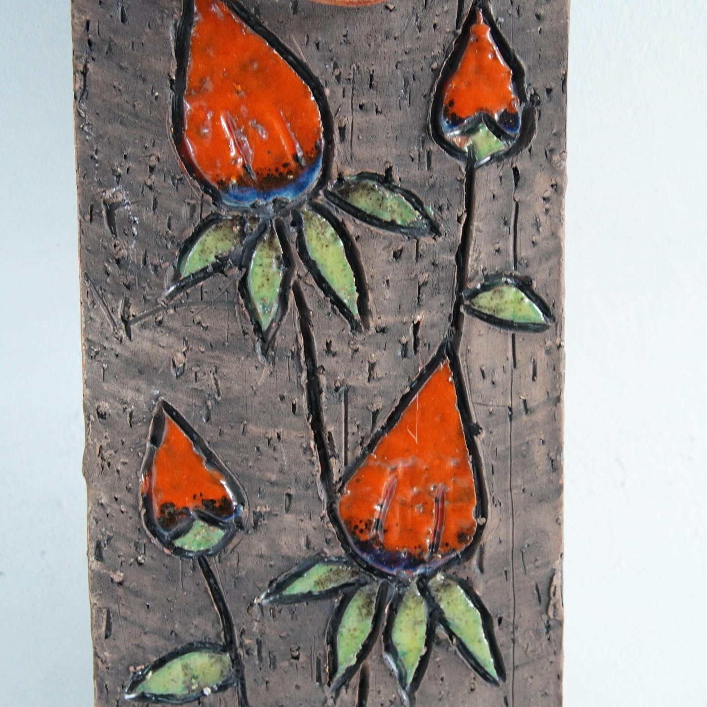 ティルグマン窯「オレンジ色の果実」の陶板 - 北欧食器Tacksamycket