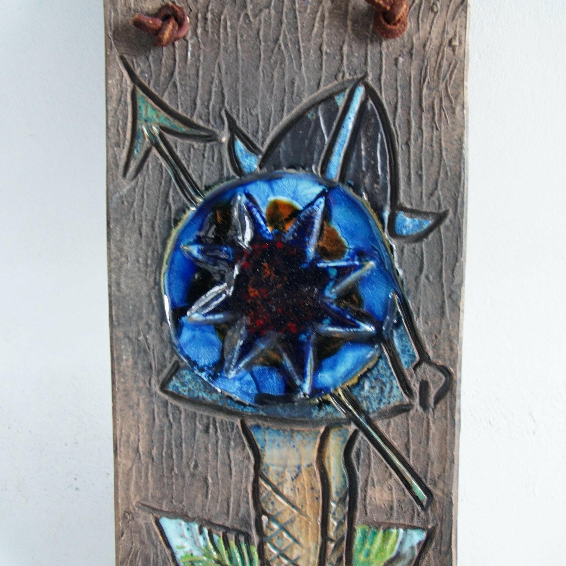 ティルグマン窯「青い花」の陶板 - 北欧食器Tacksamycket