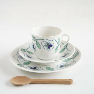 Rorstrand Sylvia Cup & Saucer & Cake Dish Trio 