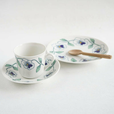 極美品 ロールストランド（Rorstrand）シルビア（Sylvia）カップ＆ソーサー＆ケーキ皿 トリオ - Rörstrand - 北欧食器タックショミュッケ