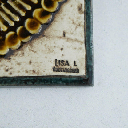 リサ・ラーソン UNIKシリーズ陶板 ひまわり（Solros） 陶板 Lisa Larson   